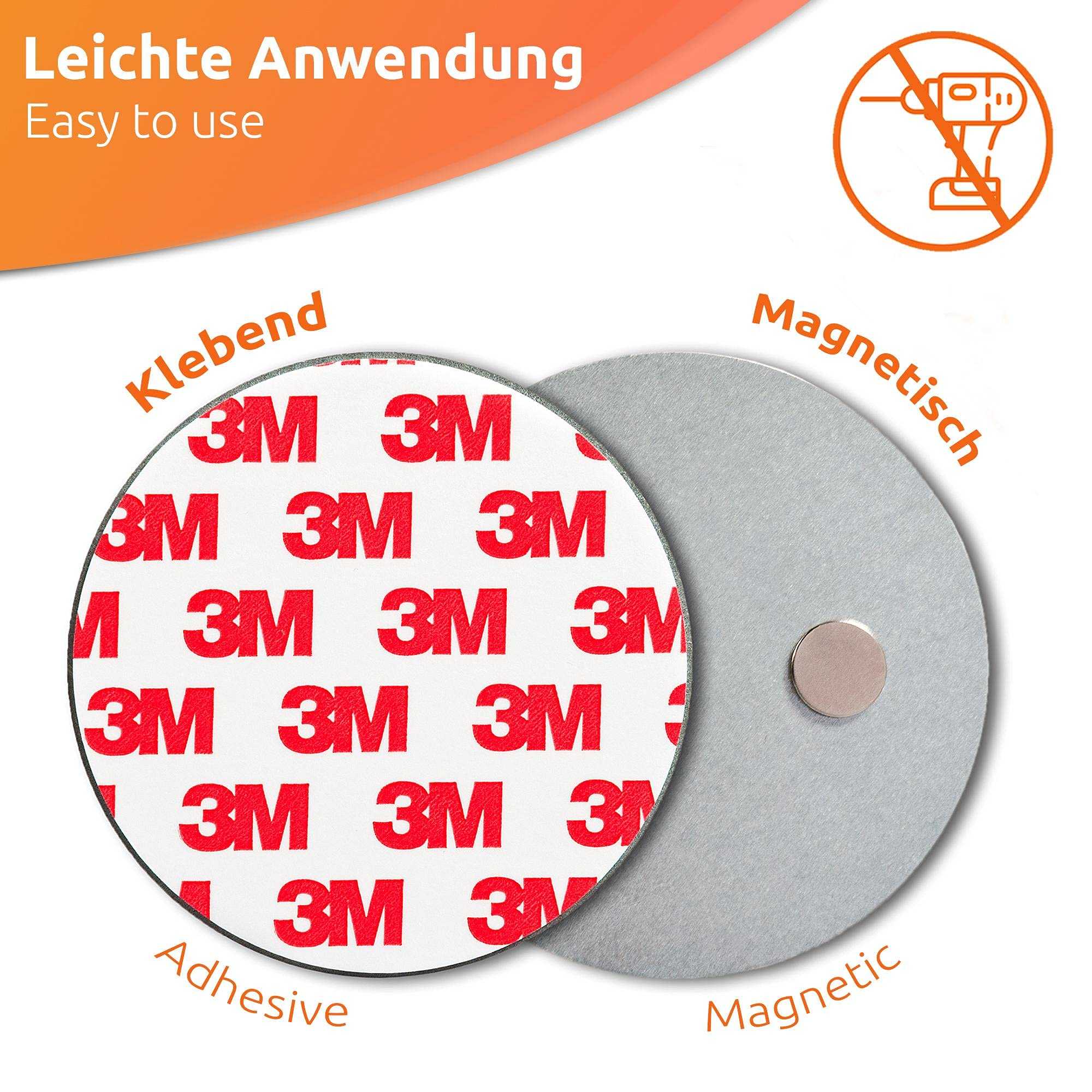 ECENCE Rauchmelder Magnethalter 5 Stück - Sichere und einfache Montage ohne Bohren und Schrauben Mesch Shop ECENCE Rauchmelder Magnethalter 5 Stück - Sichere und einfache Montage ohne Bohren und Schrauben Mesch Shop